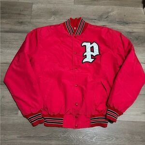 VINTAGE 90s Rennoc red varsity jacket